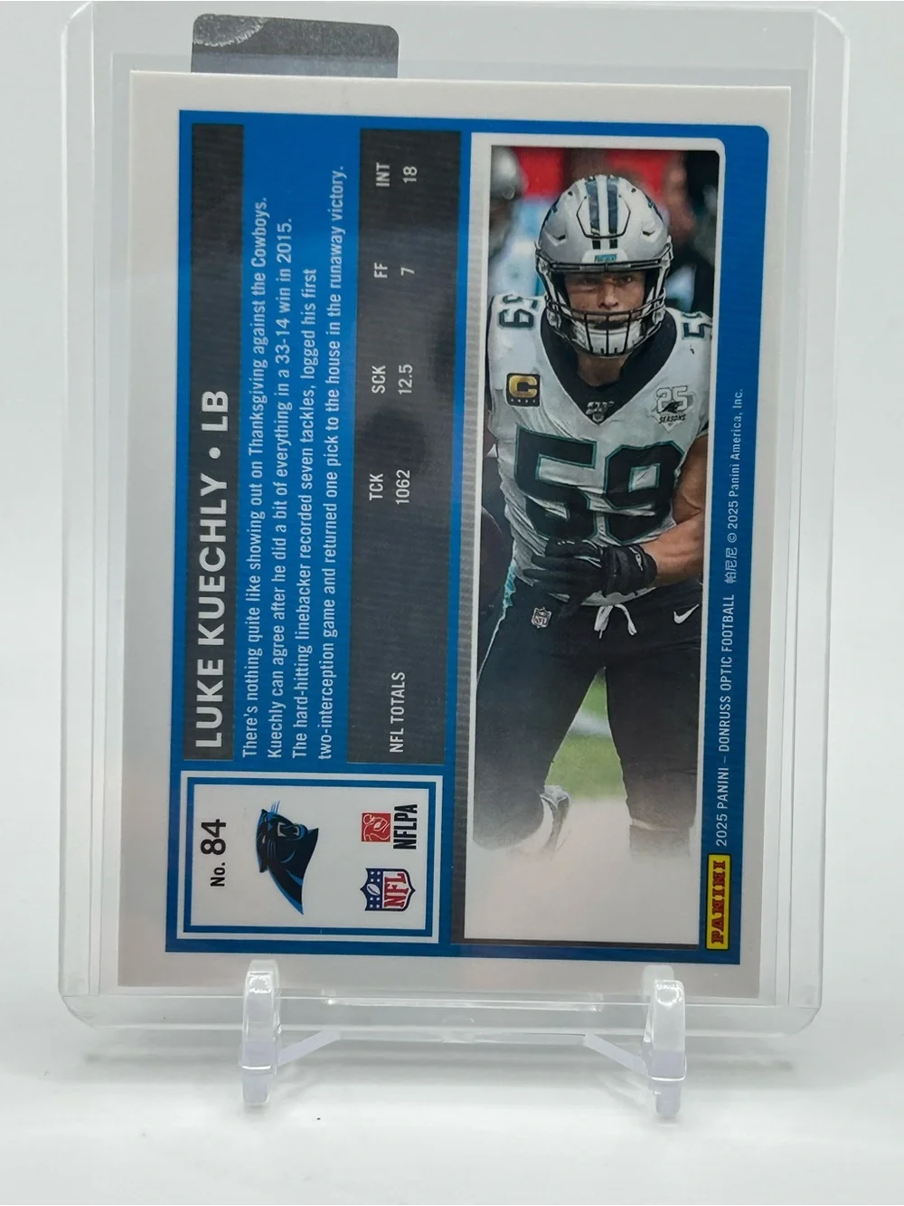 Luke Kuechly Carolina Panthers Football Trading Card 🏈